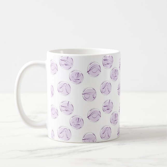 Mug modèle de poses Pilates (Gauche)