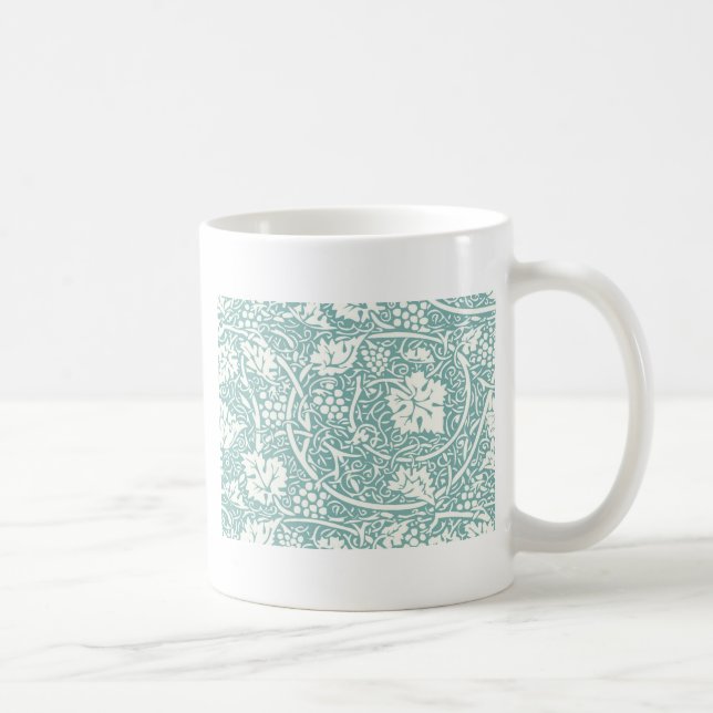Mug Modèle de raisin de William Morris sarcelle turquo (Droite)