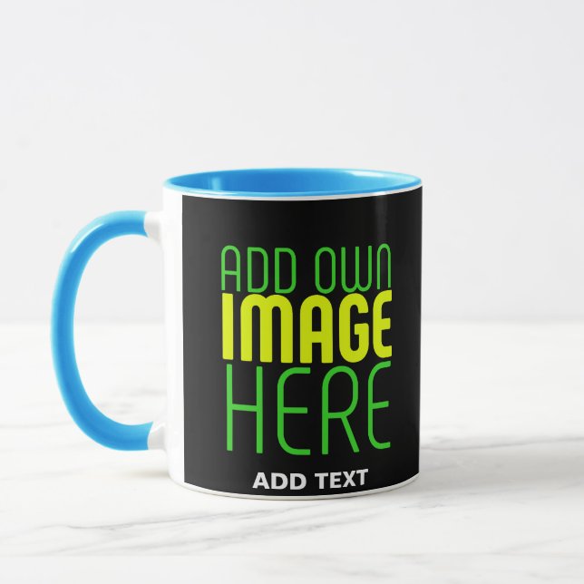 MUG MODÈLE DE TEXTE D'IMAGE NOIRE SIMPLE ET MODERNE (Gauche)
