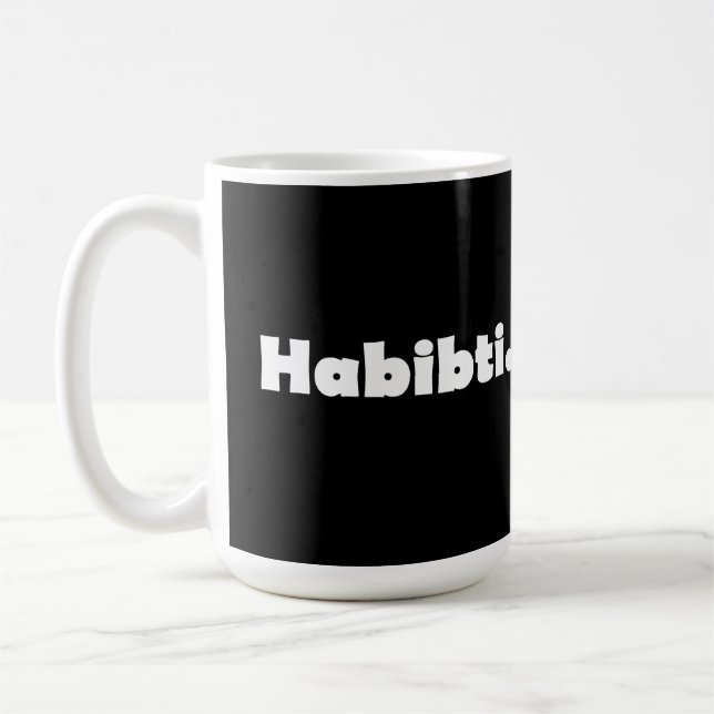 Mug Modèle de texte Habibti (Gauche)