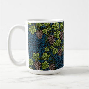 Mug Modèle de vigne de raisin noir sans couture de Wil