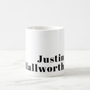 Mug Modèle d'entreprise ou de nom minimaliste moderne