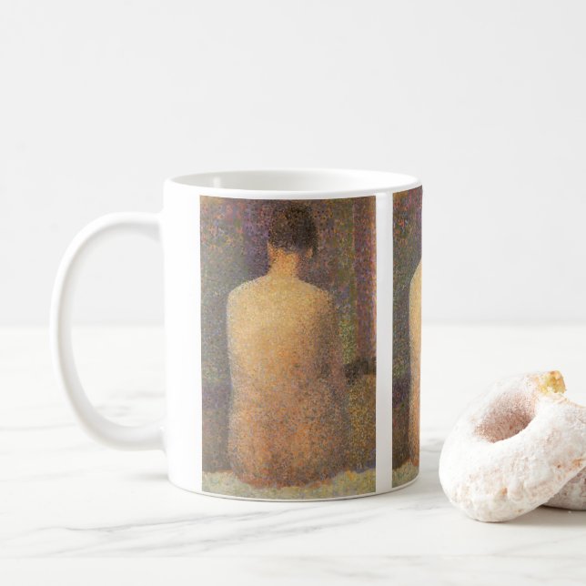 Mug Modèle Derrière Georges Seurat, Art Vintage (Avec donut)