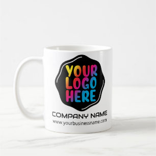 Mug Modèle du logo de promotion d'entreprise modifiabl
