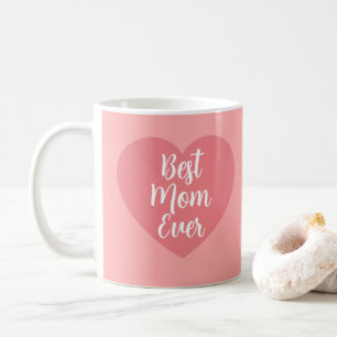 Mug Modèle élégant rose calligraphie Meilleure maman p