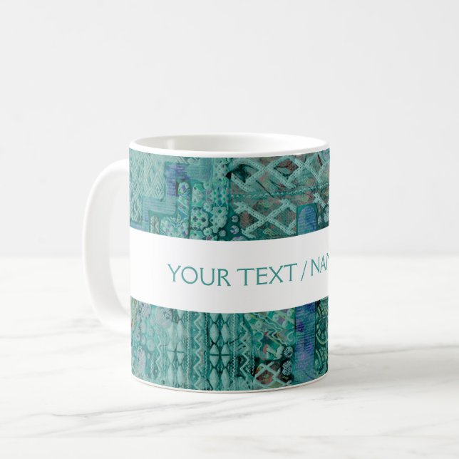 Mug Modèle ethno abstrait - Art folklorique 2 (Devant gauche)