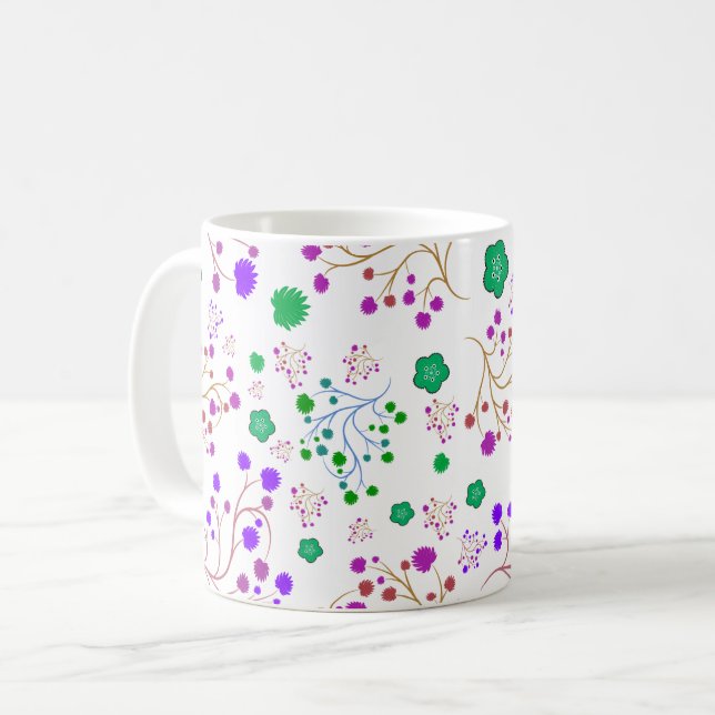 Mug Modèle floral (Devant gauche)