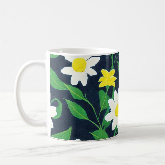 Mug Modèle floral (Gauche)