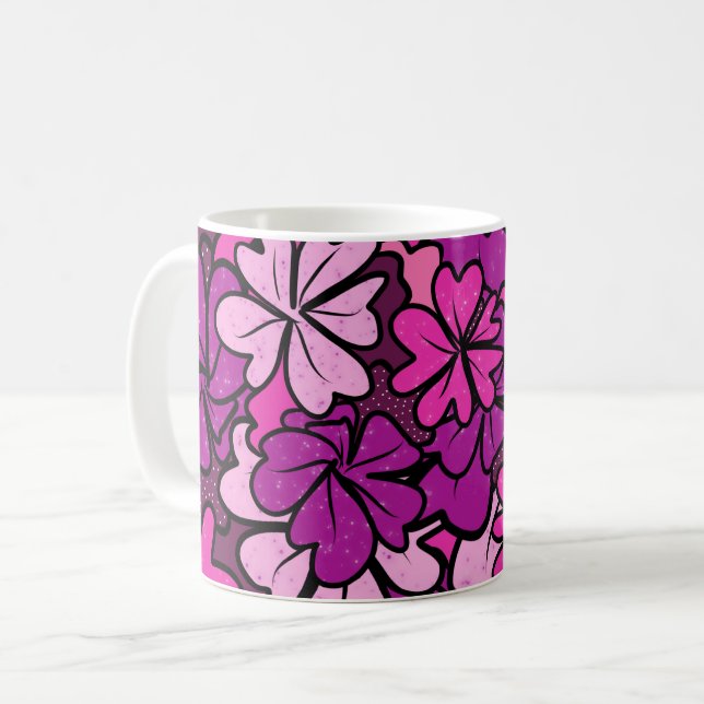 Mug Modèle floral (Devant gauche)