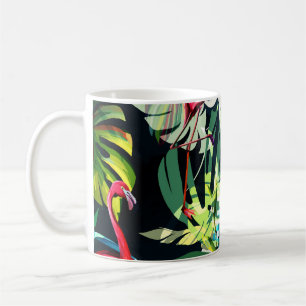 Mug Modèle floral arrière - plan sans couture. Départ 