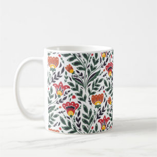 Mug Modèle floral art populaire