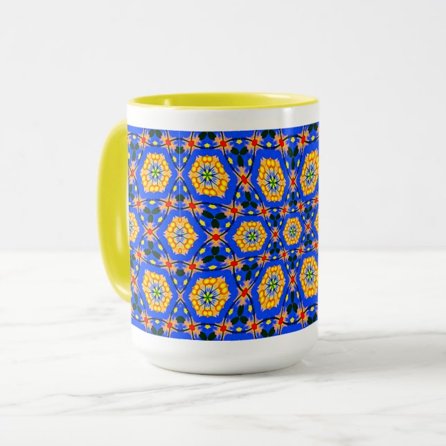 Mug Modèle floral esthétique (Devant gauche)
