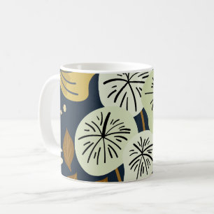 Mug Modèle floral moderne de Joli feuillage