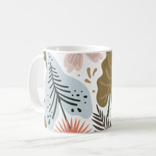 Mug Modèle floral moderne de Joli feuillage