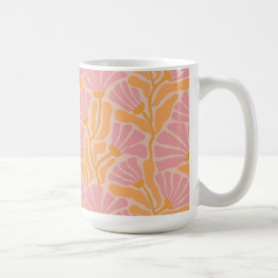 Mug Modèle Floral Moderne Du Milieu Du Siècle
