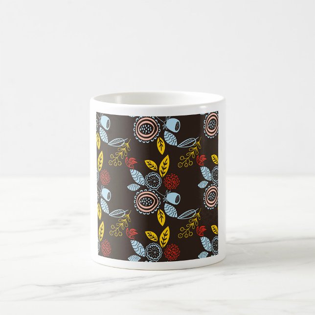 Mug Modèle floral rétro (Créateur téléchargé)
