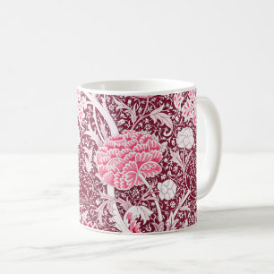 Mug Modèle floral rose or William Morris