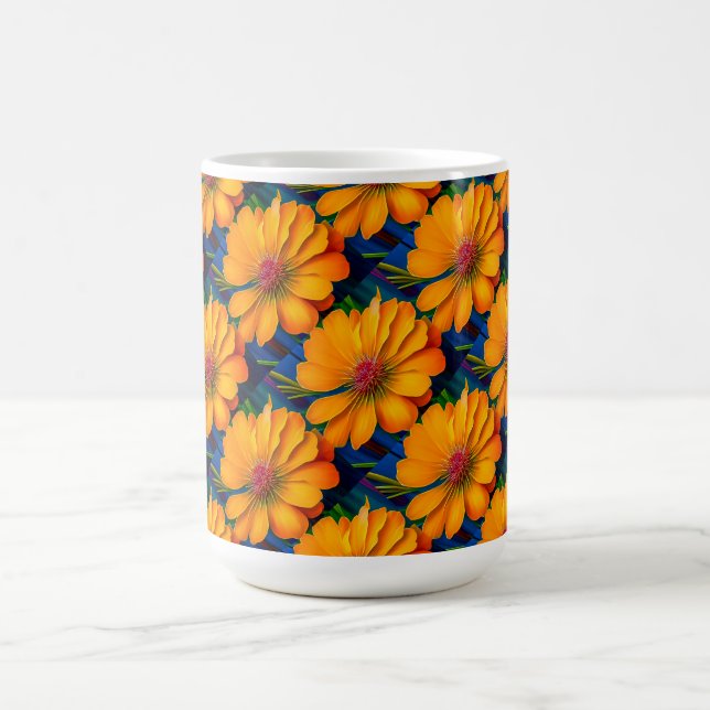 Mug Modèle floral rose saumon (Centre)