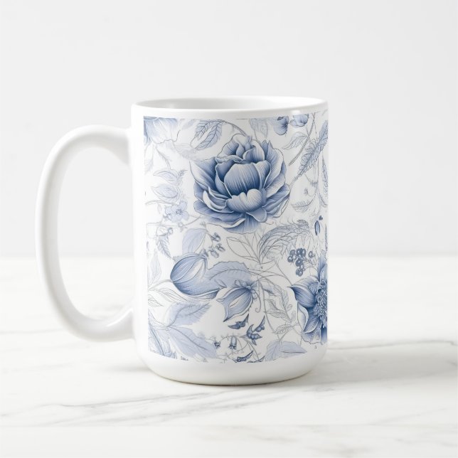 Mug Modèle Floral Royal Blue Porcelain Vol.1 Thro (Gauche)