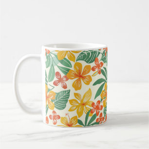 Mug Modèle floral tropical vibre