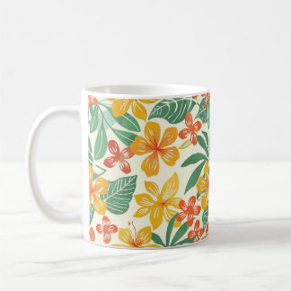 Mug Modèle floral tropical vibre
