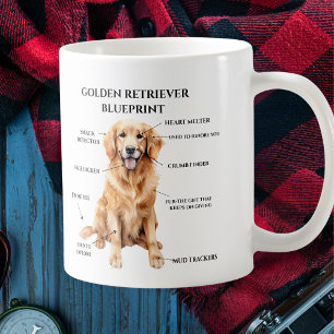 Mug Modèle Funny Golden Retriever