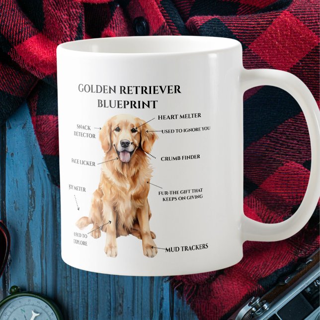 Mug Modèle Funny Golden Retriever (Créateur téléchargé)