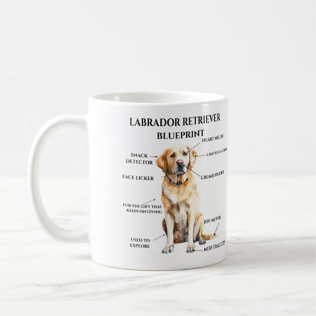 Mug Modèle Funny Labrador Retriever (Gauche)