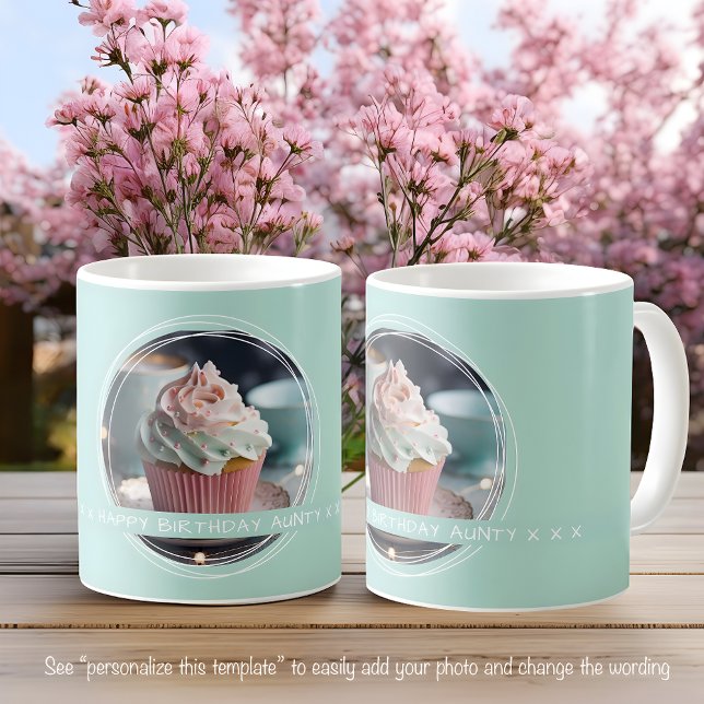 Mug Modèle Message photo Keepsaké Tante Aqua C112 (Créateur téléchargé)