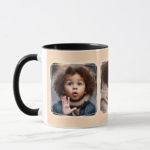 Mug Modèle Moderne de Collage de Photos Instagram Peac