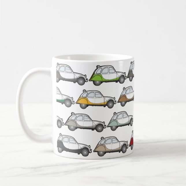 Mug Modèle oldtimer de Vintage Style 2cv (Gauche)