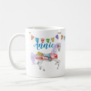 Mug Modèle personnalisé du cheval de carrousel