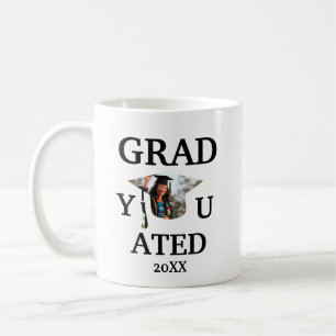 Mug Modèle photo de dégustation de chapeau de graduati