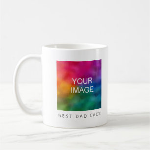 Mug Modèle photo texte personnalisé Best Papa Ever