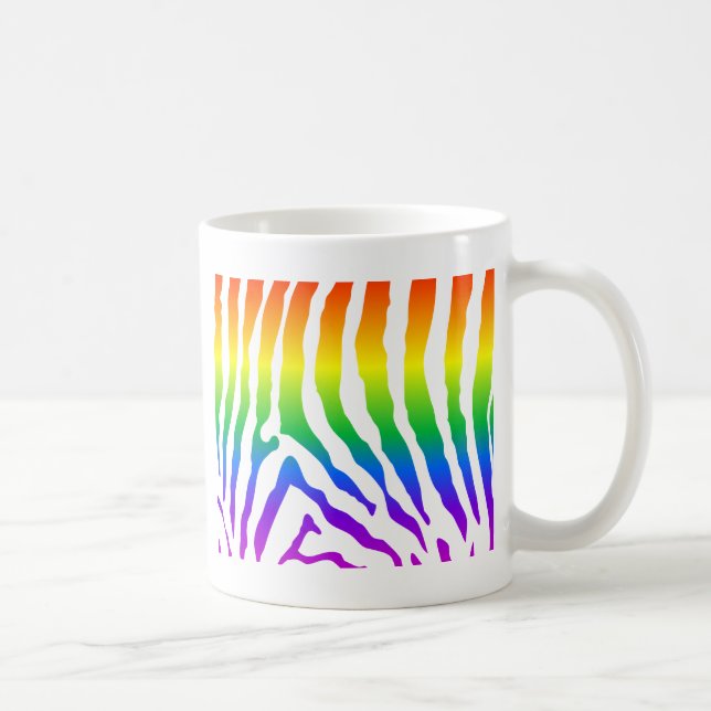 Mug Modèle Rainbow Zebra (Droite)