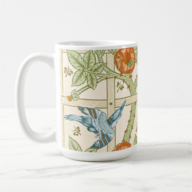 Mug Modèle sans couture de treillis de William Morris  (Gauche)