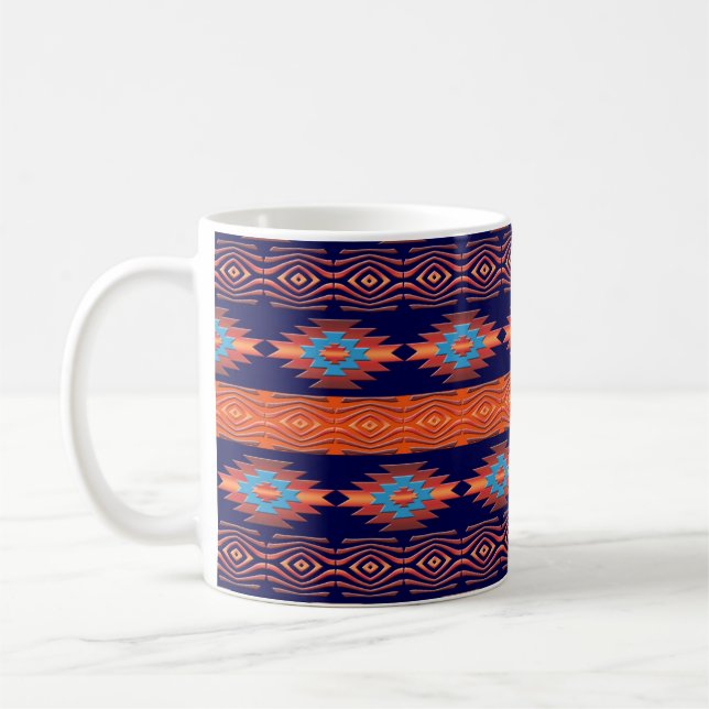 Mug Modèle tribal ethnique du sud-ouest (Gauche)