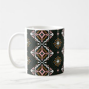 Mug Modèle Vintage oriental damassé. La poterie Talave