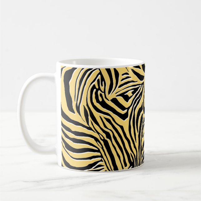 Mug Modèle zèbre sans couture, animal. Papier peint, a (Gauche)