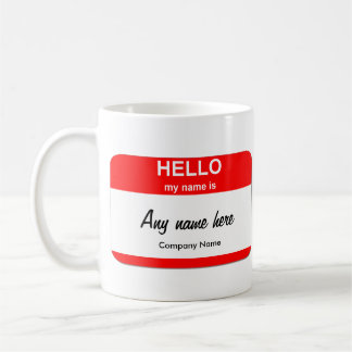 Mug Modèles de balise de nom vide
