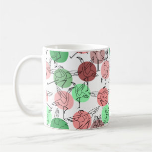 Mug Modèles de postures de yoga   Motif transparent de