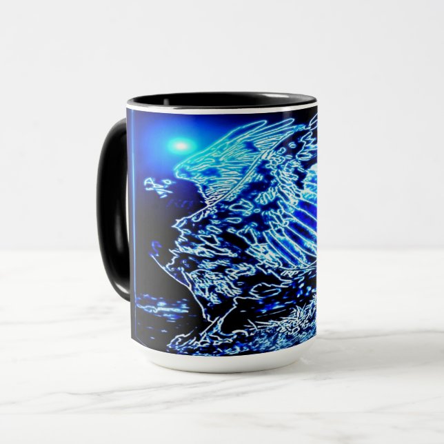 Mug Modèles d'oiseaux : Aigle amaigri 01-01 (Devant gauche)