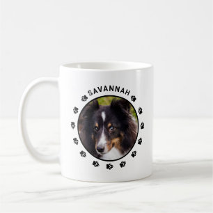 Mug Modèles photo personnalisés avec pattes et texte