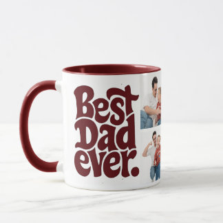 Mug Modern Best Dog Dad Photo