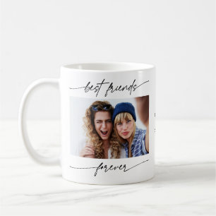 Mug Modern Best Friend Forever Photo Script Typographi