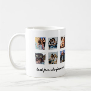 Mug Modern Best Friends Forever 6 Photo Collage Thon