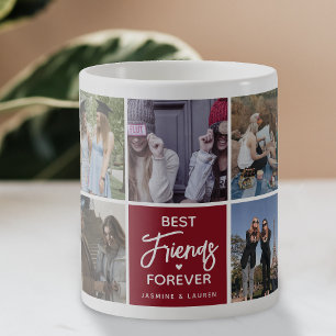Mug Modern Best Friends Forever Photo Collage
