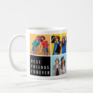 Mug Modern Best Friends Forever Photo Collage