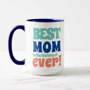 Mug Modern Best Maman Ever Enfants Nom Fête de la mère