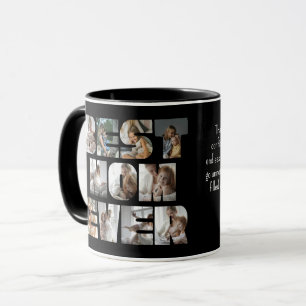 Mug Modern Best Mom Ever 11 Photos Collage noir